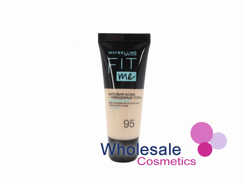 6 x Maybelline Fit Me Matte & Poreless Liquid Foundation - 095 FAIR PORCELAIN